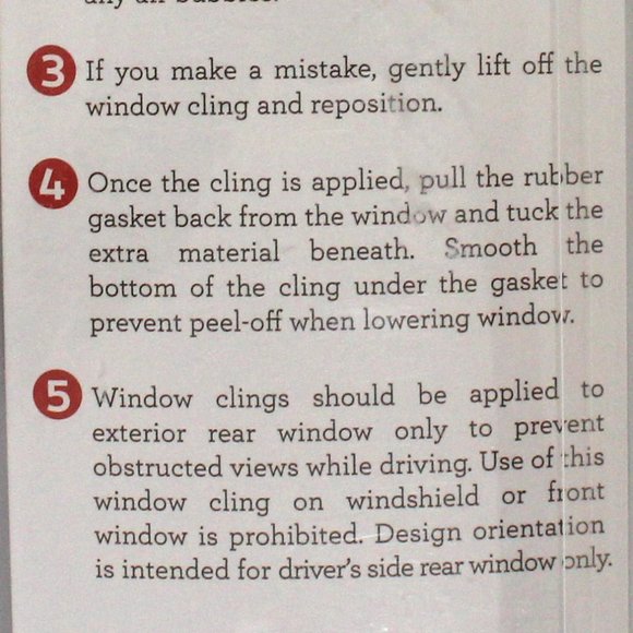 New Joy Riders Dog Pet Passenger Car Window Cling for Driver's Side Rear Window - Picture 7 of 8